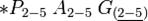 \ast P_{2-5}\;  A_{2-5}\; G_{(\underline{2-5})}{-}
